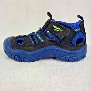 OshKosh B'gosh Unisex Baby Water Shoes Blue Black Hook Loop Toddler Casual 5
